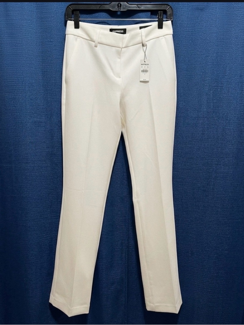 NWT Express Columnist Dress Pants, a popular tailored style In A Crisp White 0